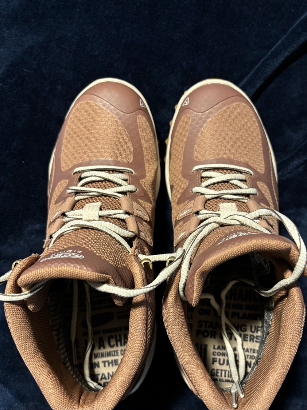 KEEN Zionic Mid Waterproof Boots Shoes Sneaker Womens 10.5 Brown Lace